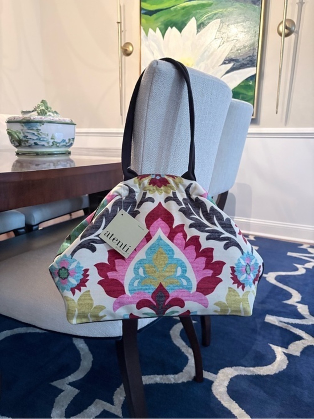 Atenti Betty Bag Santa Maria Suzani Floral Project Handbag NWT - Picture 8 of 10